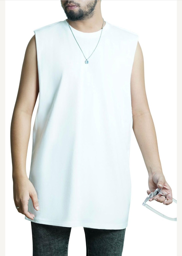 White Tank Top - 100% Organic Combed Cotton Regular Fit